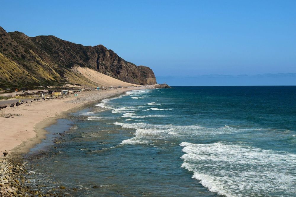 cliffs on a beach