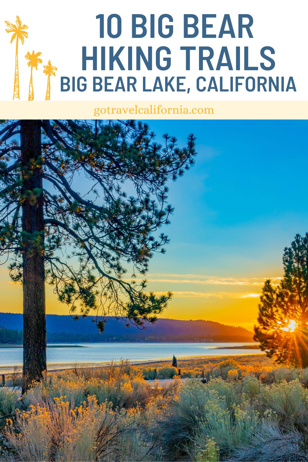Big Bear Lake at sunset