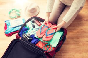 packing luggage