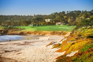 Carmel State Beach looking toward Pebble Beach