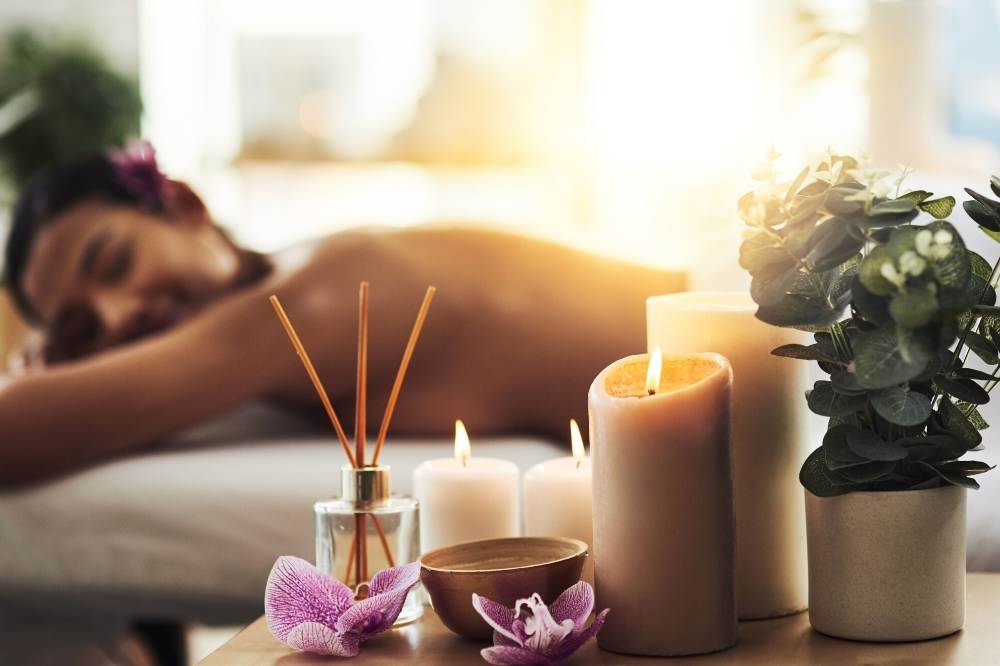 woman getting a massage