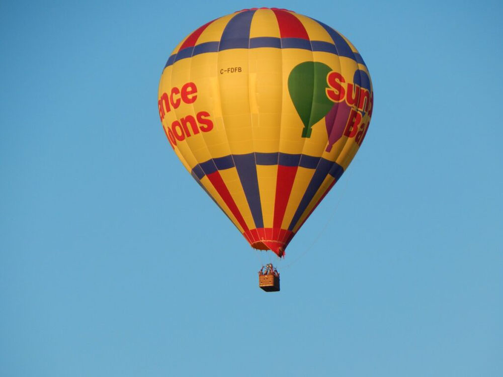 hot air balloon ride
