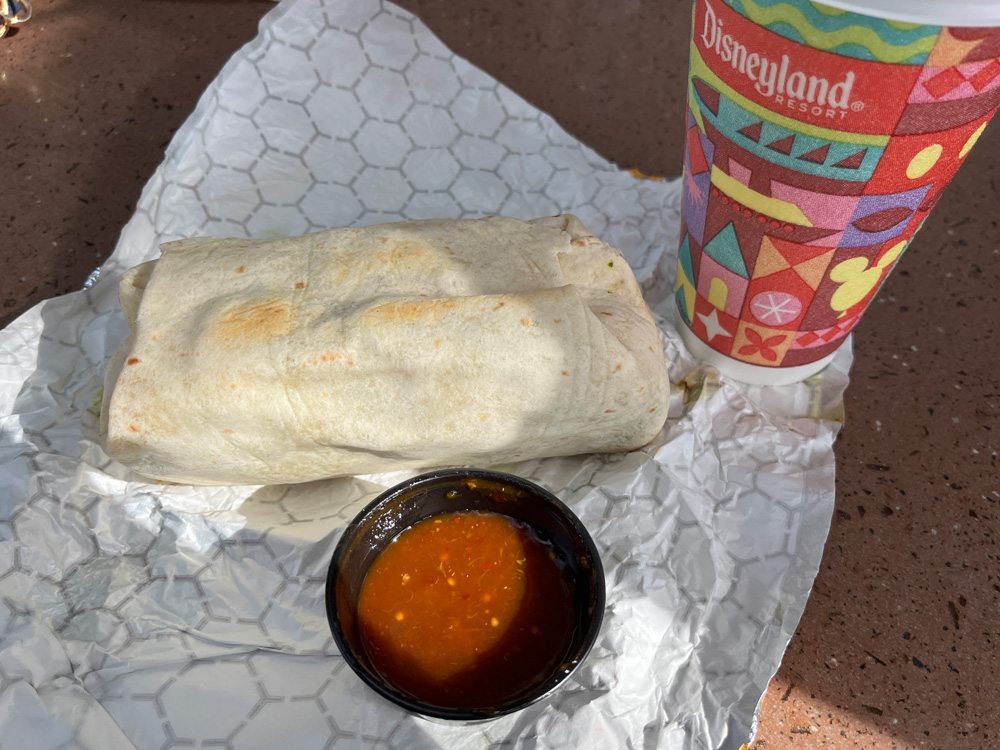 Steak and egg breakfast burrito