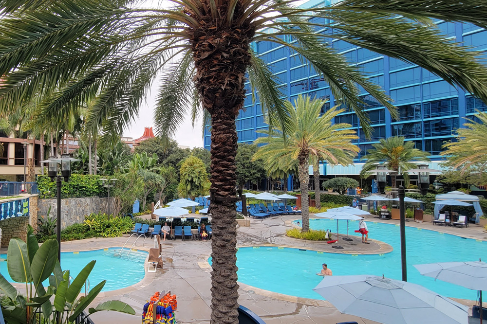 Disneyland Hotel pool area