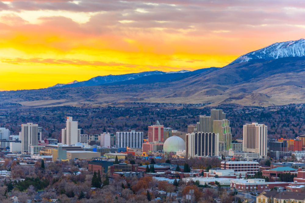 Reno at sunset