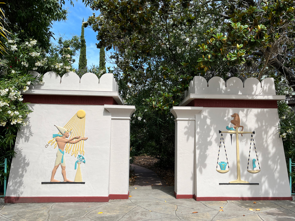 Outdoors at the Rosicrucian Egyptian Museum
