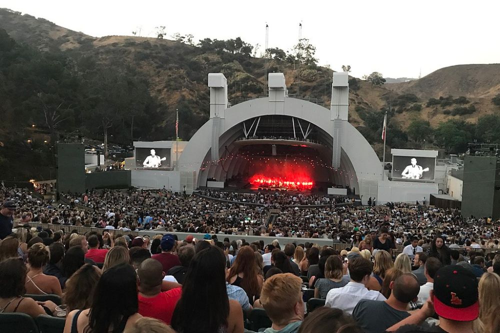 A concert at The Hollywood Bowl