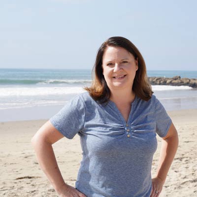 Laura on the beach