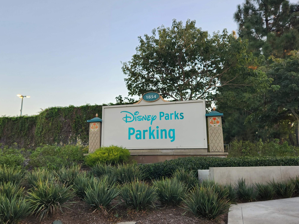 Disney parking sign