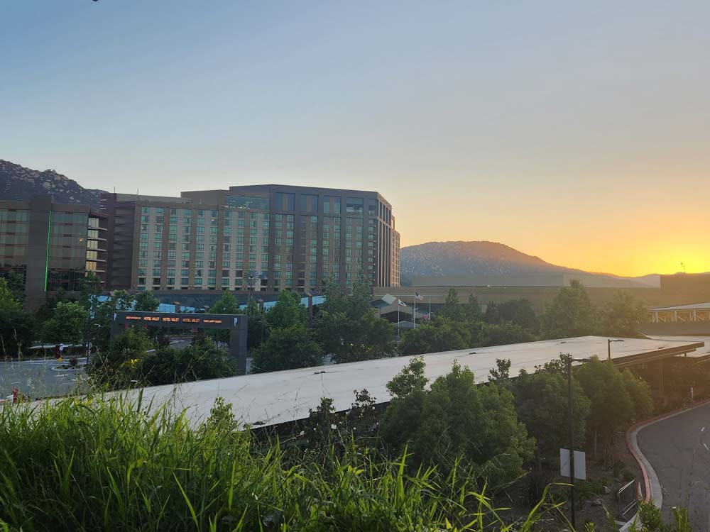 Sunset view at Pechanga Resort Casino