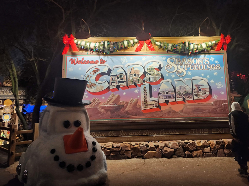 Cars Land sign